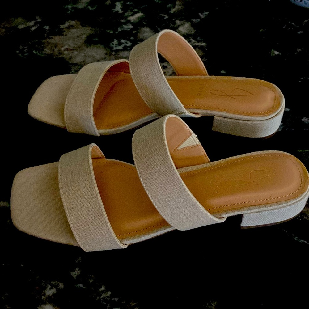 Beige sandals